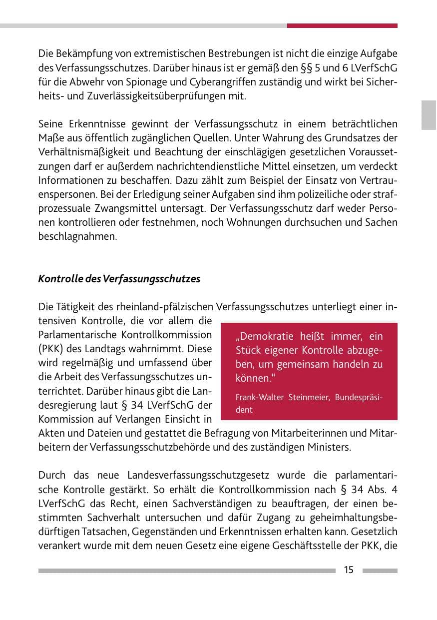 Seite 17 des Verfassungsschutzbericht 2020 Rheinland-Pfalz