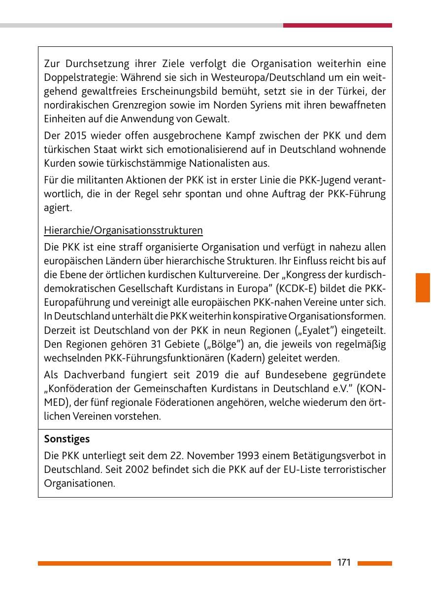 Seite 173 des Verfassungsschutzbericht 2020 Rheinland-Pfalz