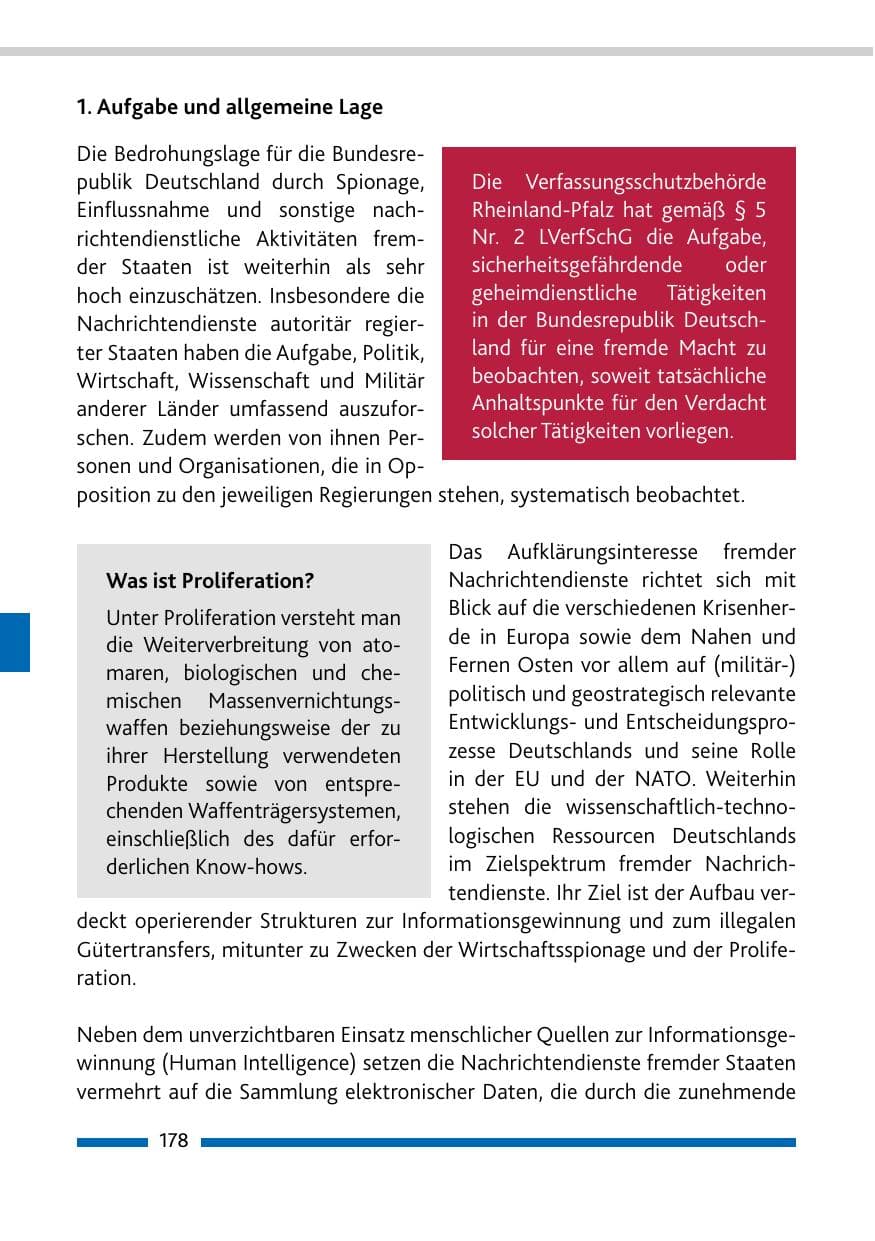 Seite 180 des Verfassungsschutzbericht 2020 Rheinland-Pfalz