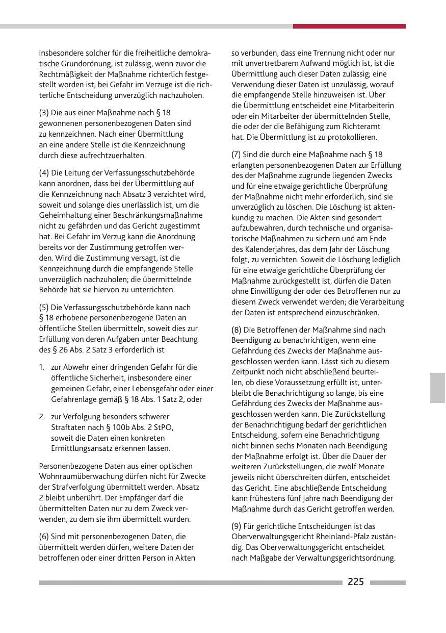 Seite 227 des Verfassungsschutzbericht 2020 Rheinland-Pfalz
