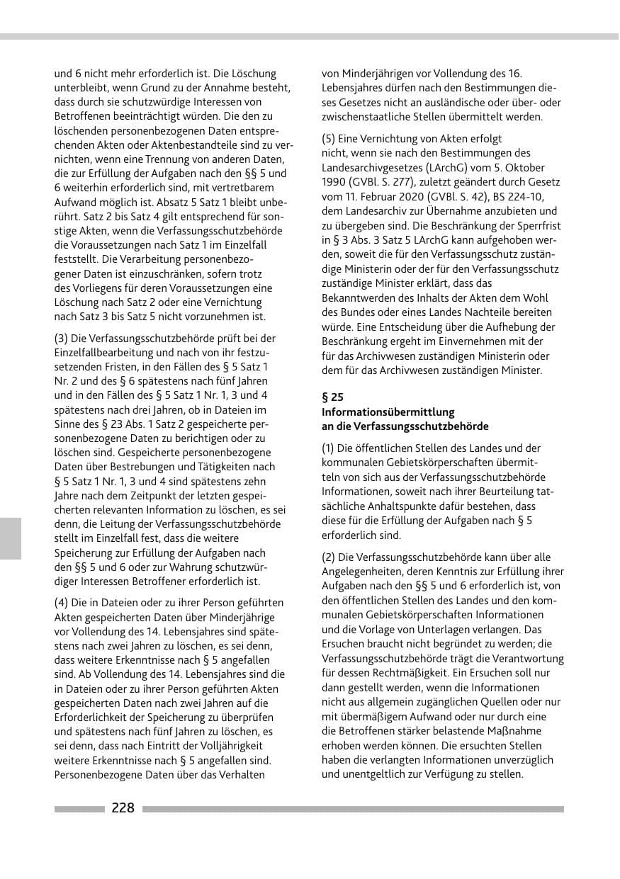 Seite 230 des Verfassungsschutzbericht 2020 Rheinland-Pfalz