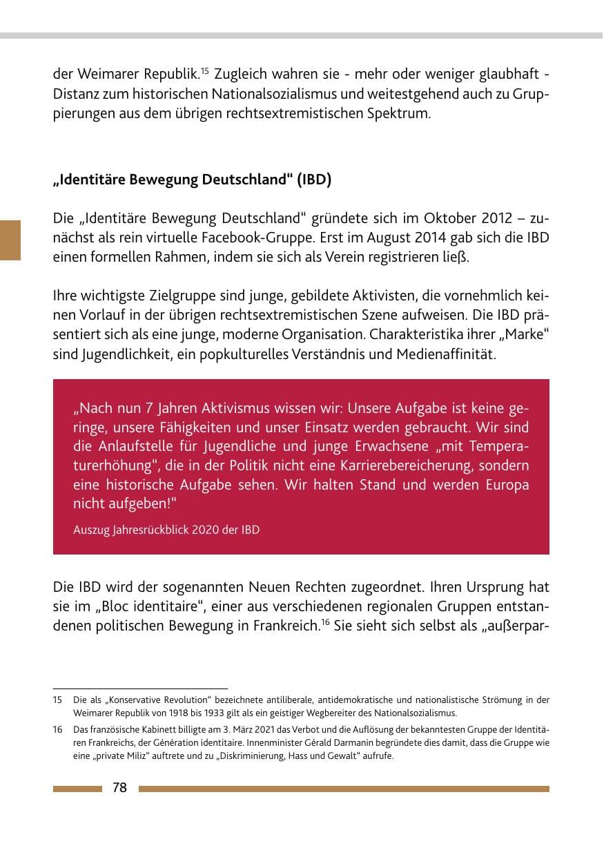 Seite 80 des Verfassungsschutzbericht 2020 Rheinland-Pfalz