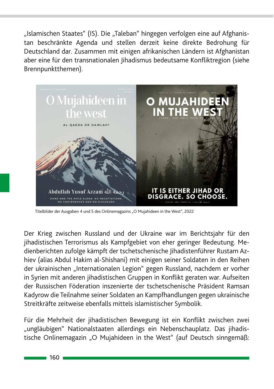 Seite 162 des Verfassungsschutzbericht 2022 Rheinland-Pfalz