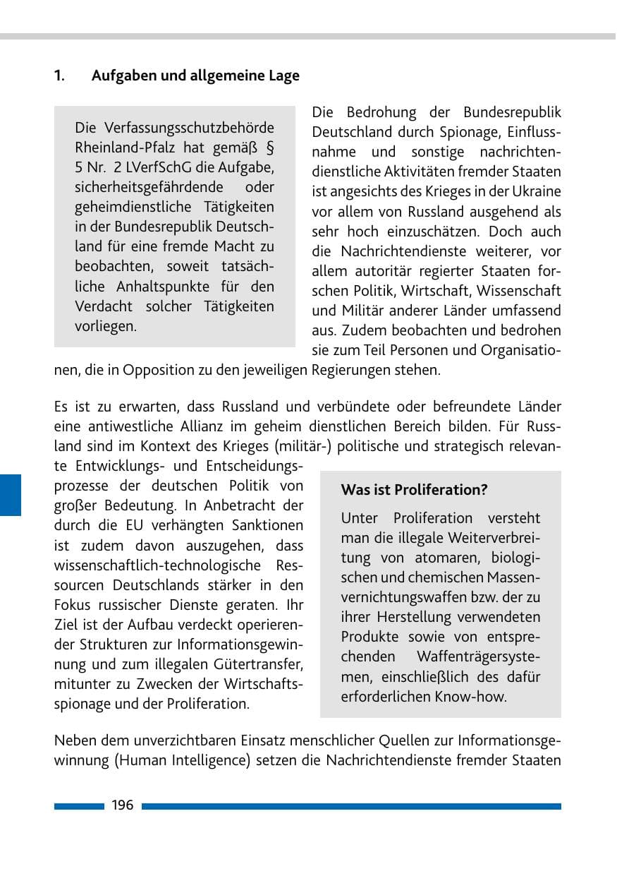 Seite 198 des Verfassungsschutzbericht 2022 Rheinland-Pfalz