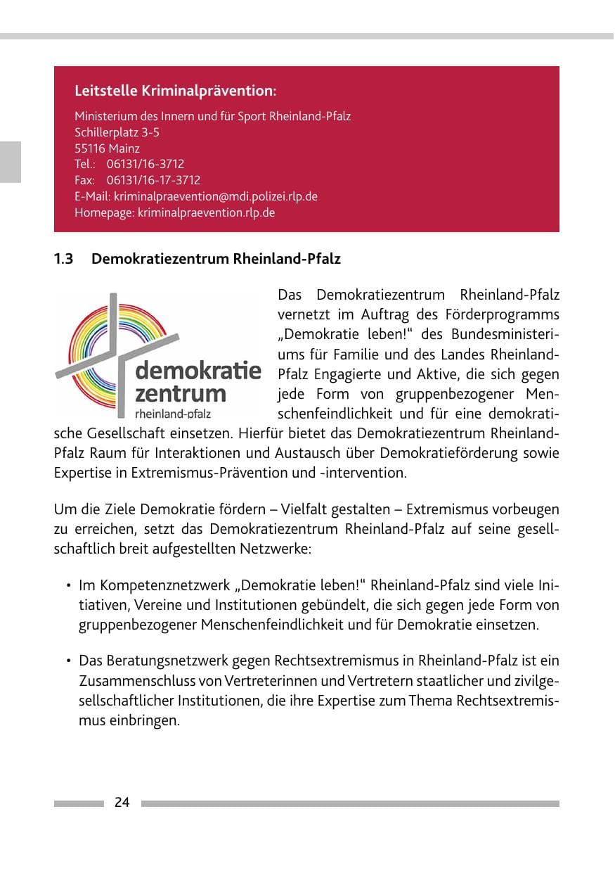 Seite 26 des Verfassungsschutzbericht 2022 Rheinland-Pfalz