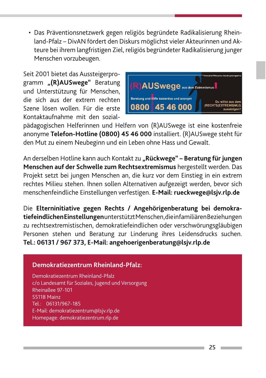 Seite 27 des Verfassungsschutzbericht 2022 Rheinland-Pfalz