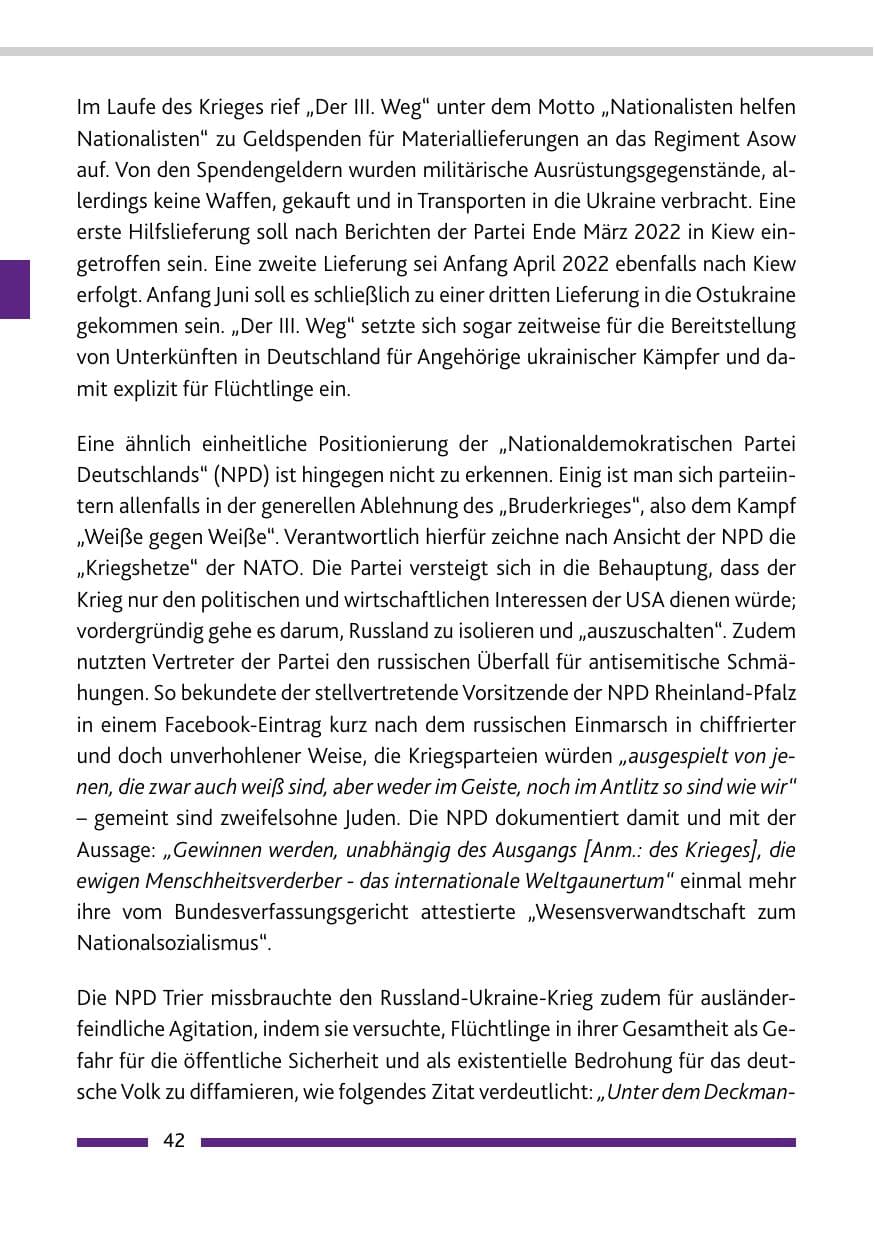 Seite 44 des Verfassungsschutzbericht 2022 Rheinland-Pfalz