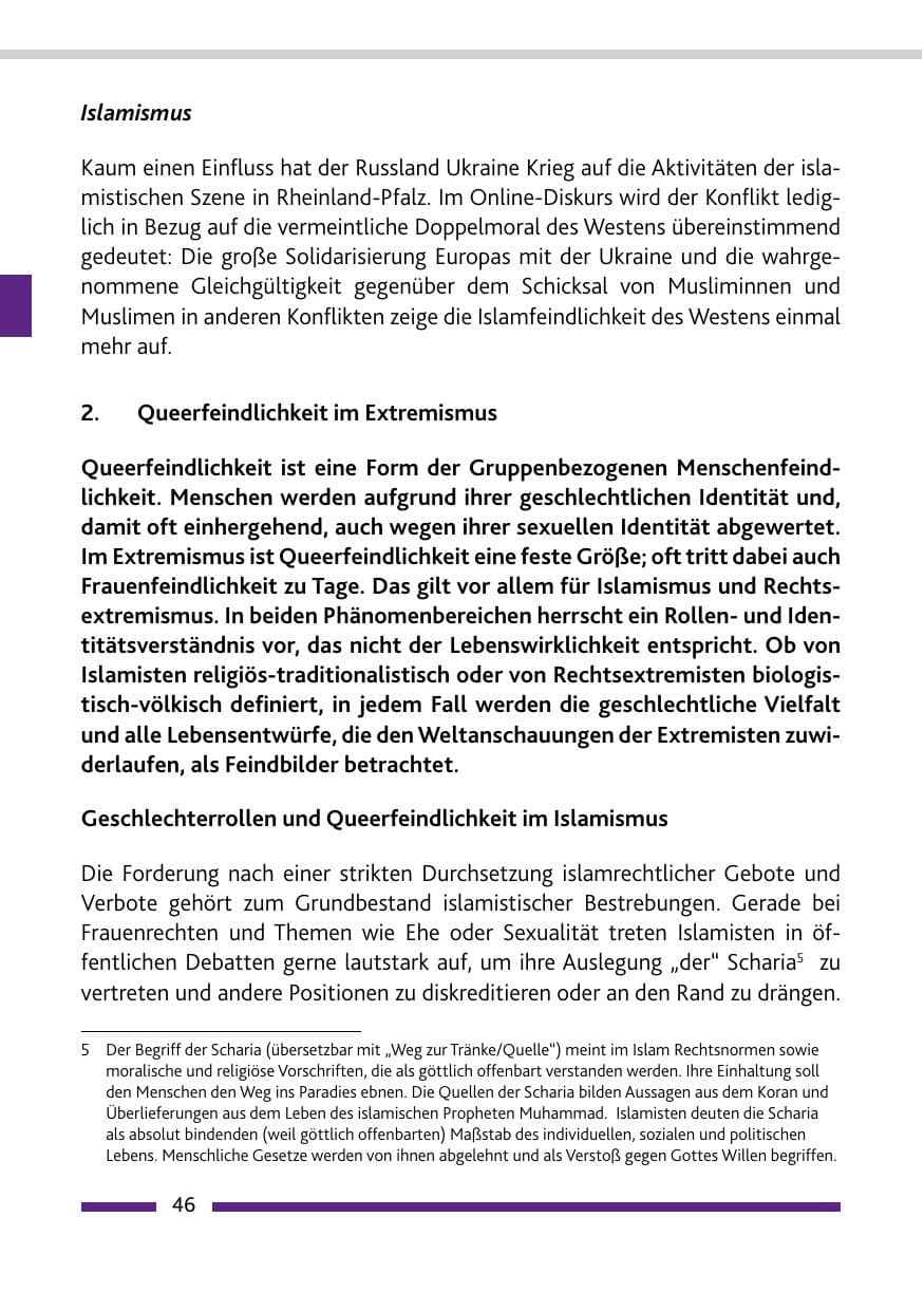Seite 48 des Verfassungsschutzbericht 2022 Rheinland-Pfalz