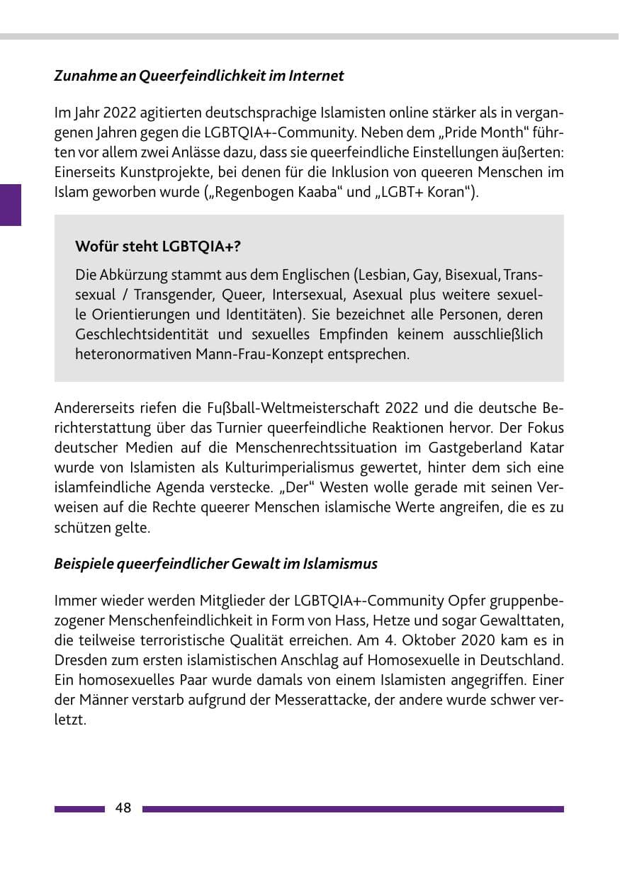 Seite 50 des Verfassungsschutzbericht 2022 Rheinland-Pfalz