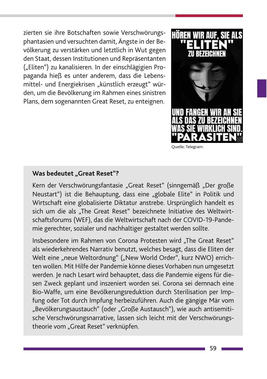 Seite 61 des Verfassungsschutzbericht 2022 Rheinland-Pfalz