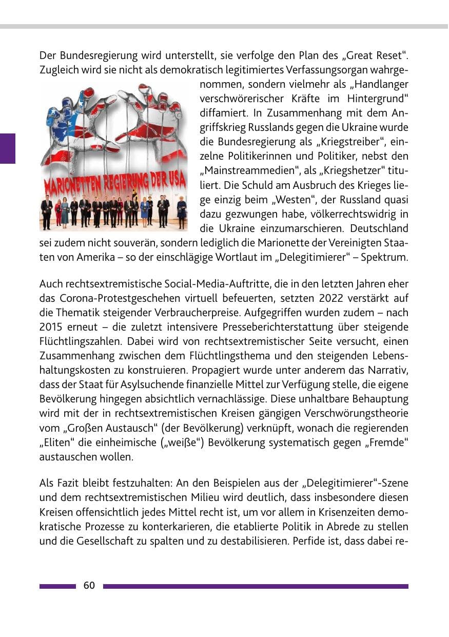 Seite 62 des Verfassungsschutzbericht 2022 Rheinland-Pfalz