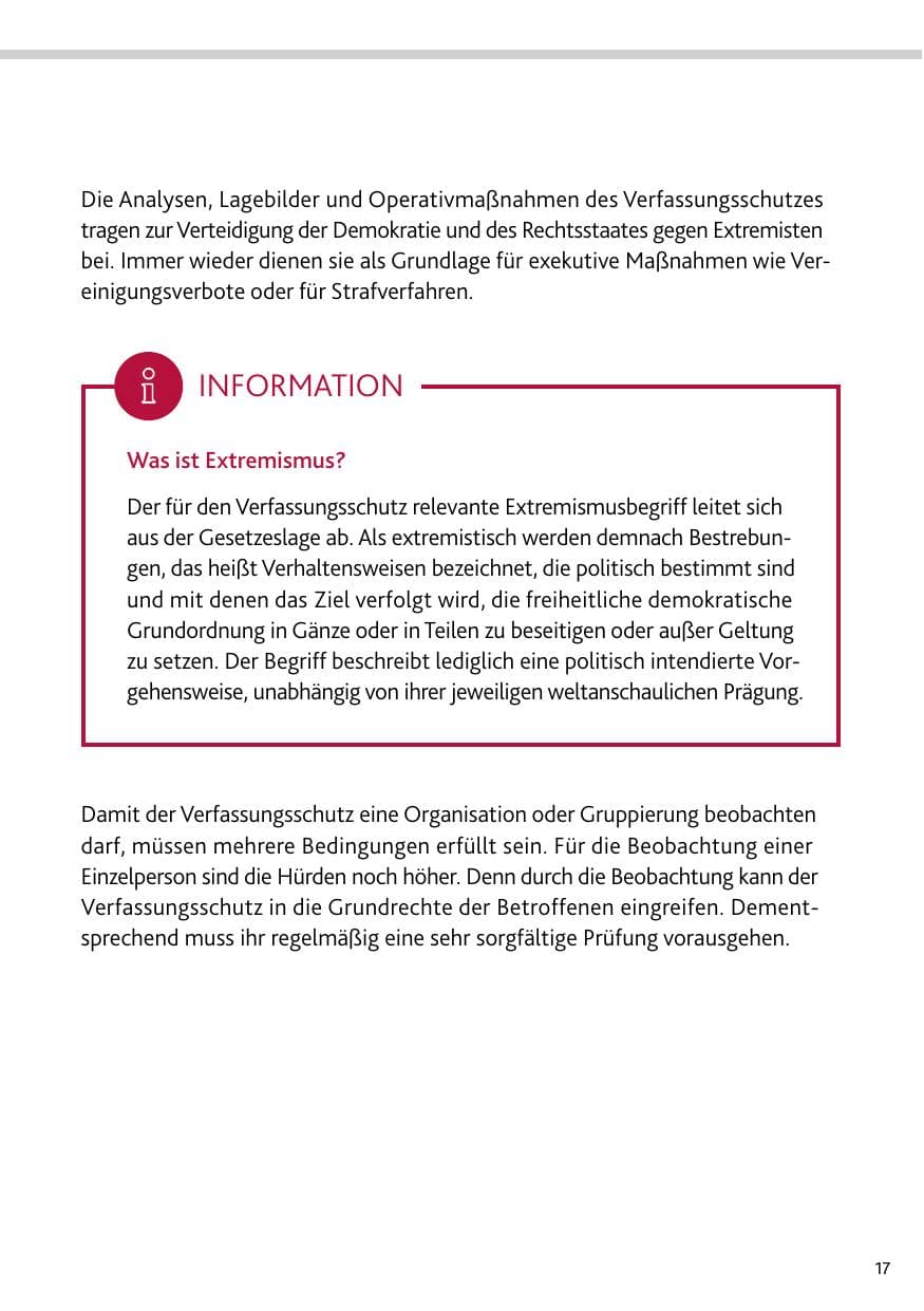 Seite 17 des Verfassungsschutzbericht 2023 Rheinland-Pfalz