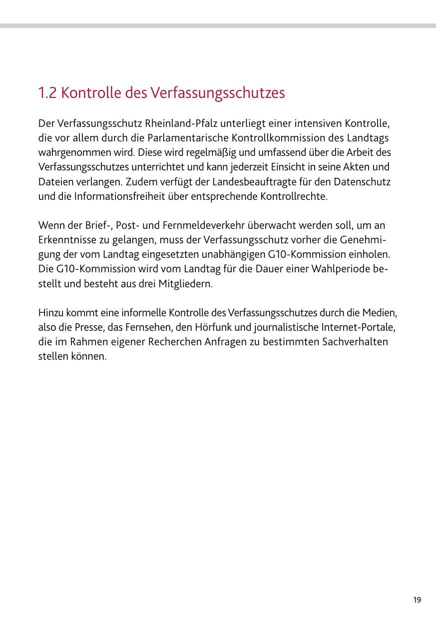 Seite 19 des Verfassungsschutzbericht 2023 Rheinland-Pfalz