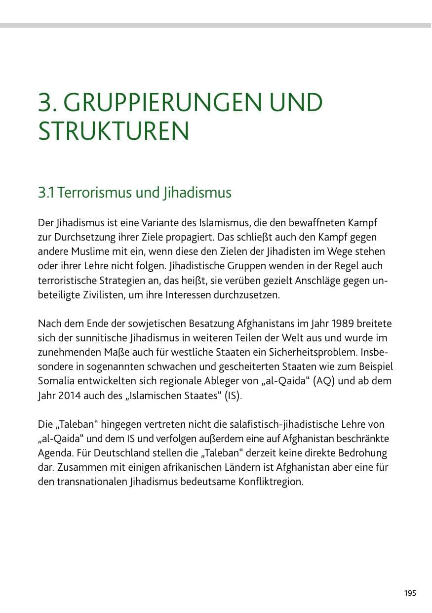 Seite 195 des Verfassungsschutzbericht 2023 Rheinland-Pfalz