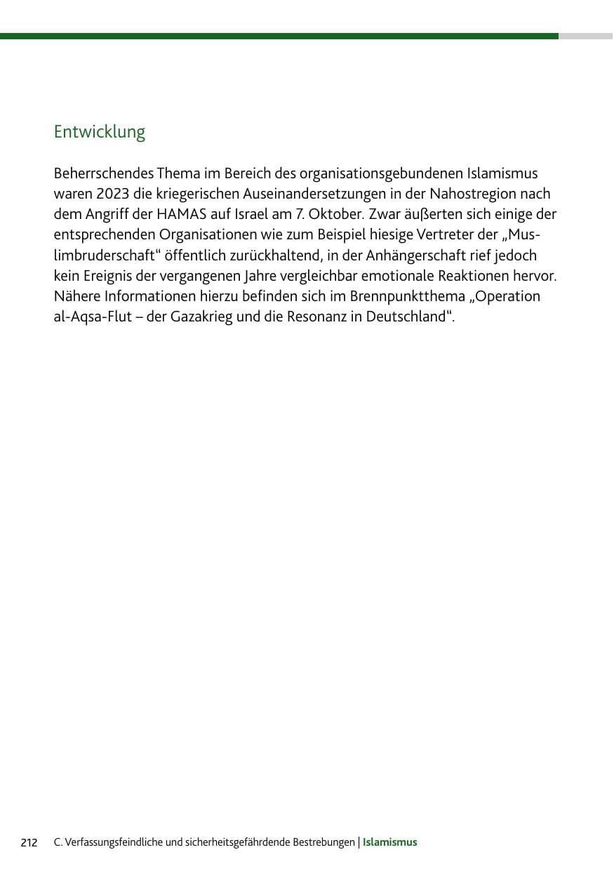 Seite 212 des Verfassungsschutzbericht 2023 Rheinland-Pfalz