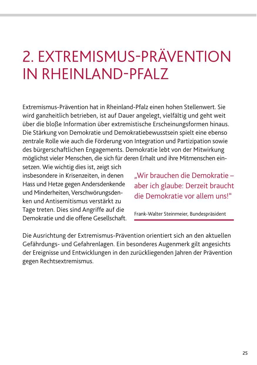 Seite 25 des Verfassungsschutzbericht 2023 Rheinland-Pfalz