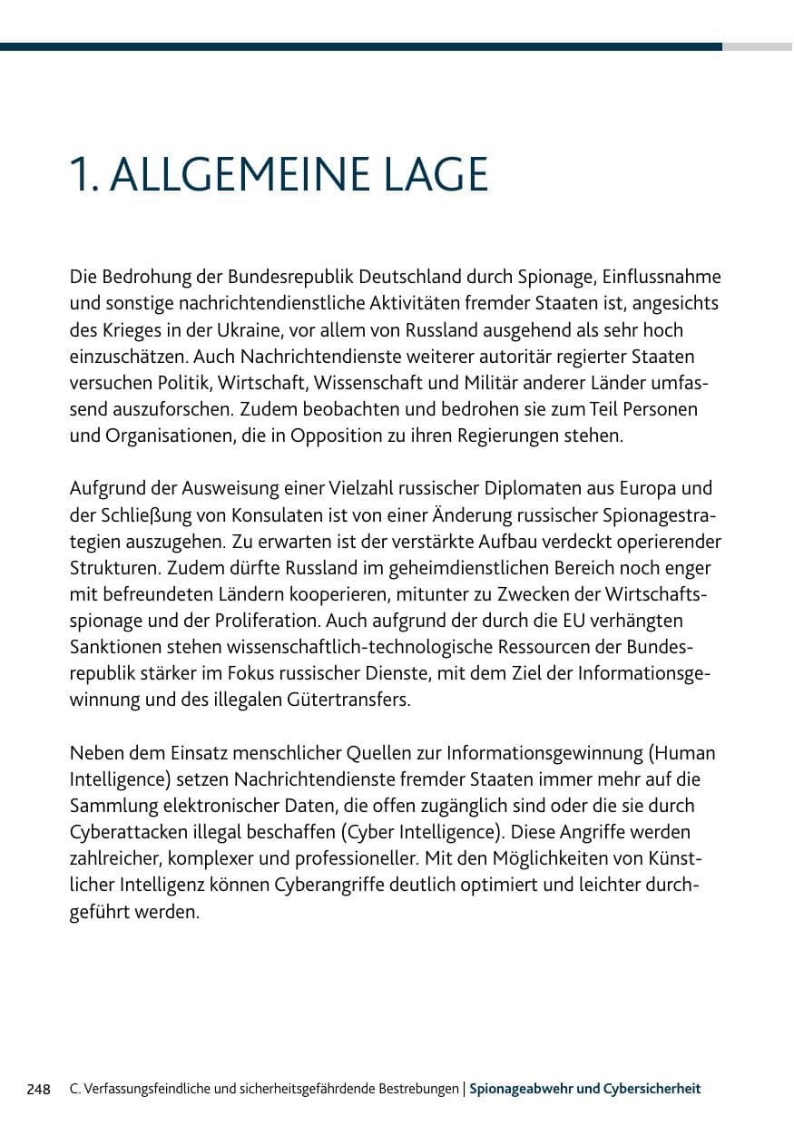 Seite 248 des Verfassungsschutzbericht 2023 Rheinland-Pfalz