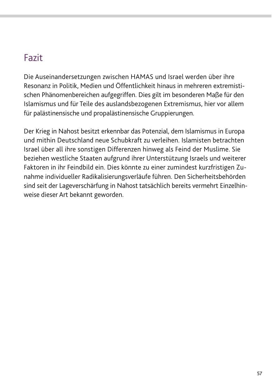 Seite 57 des Verfassungsschutzbericht 2023 Rheinland-Pfalz