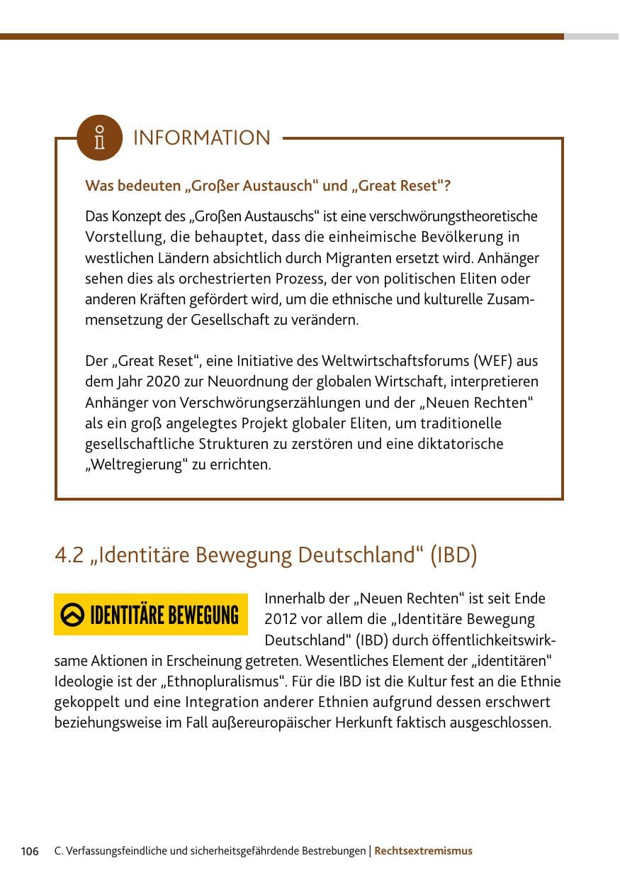 Seite 106 des Verfassungsschutzbericht 2024 Rheinland-Pfalz
