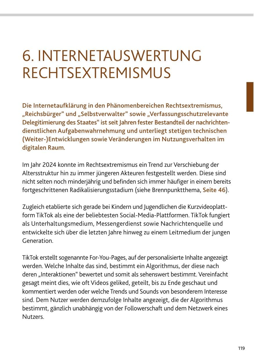 Seite 119 des Verfassungsschutzbericht 2024 Rheinland-Pfalz