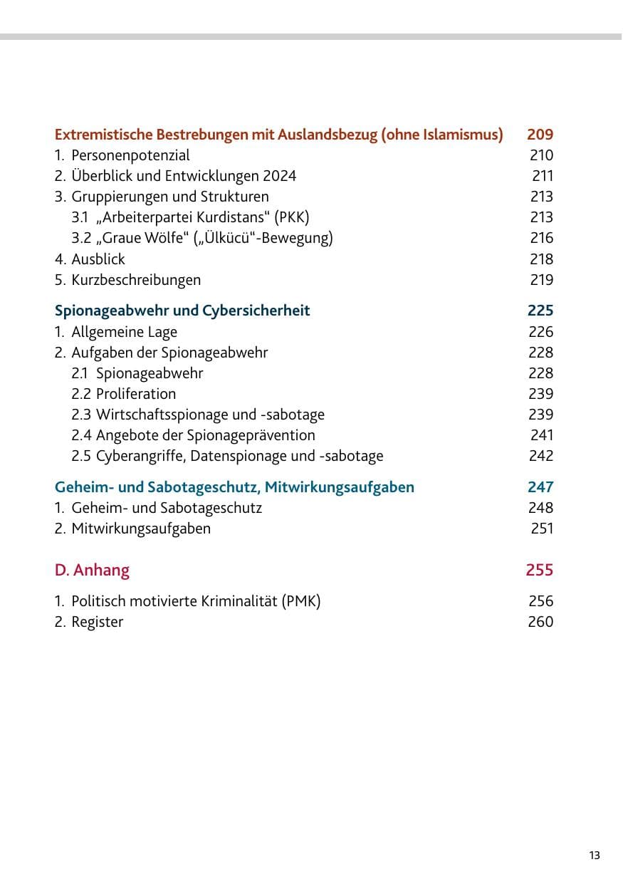Seite 13 des Verfassungsschutzbericht 2024 Rheinland-Pfalz