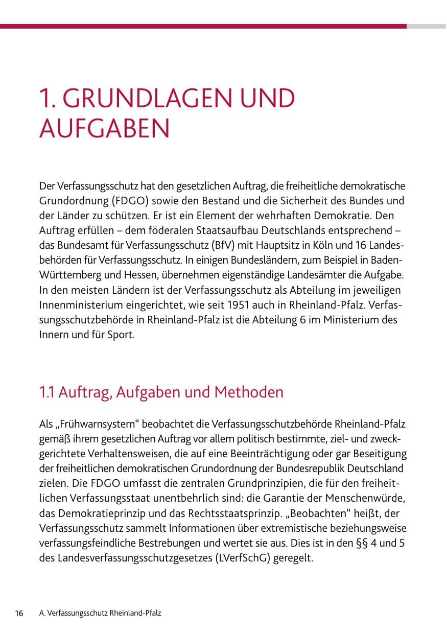 Seite 16 des Verfassungsschutzbericht 2024 Rheinland-Pfalz