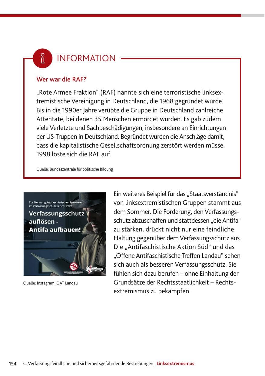 Seite 154 des Verfassungsschutzbericht 2024 Rheinland-Pfalz