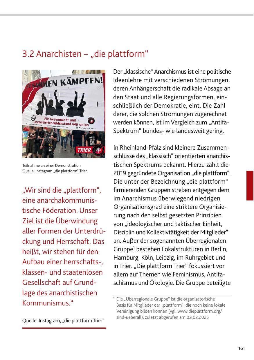 Seite 161 des Verfassungsschutzbericht 2024 Rheinland-Pfalz