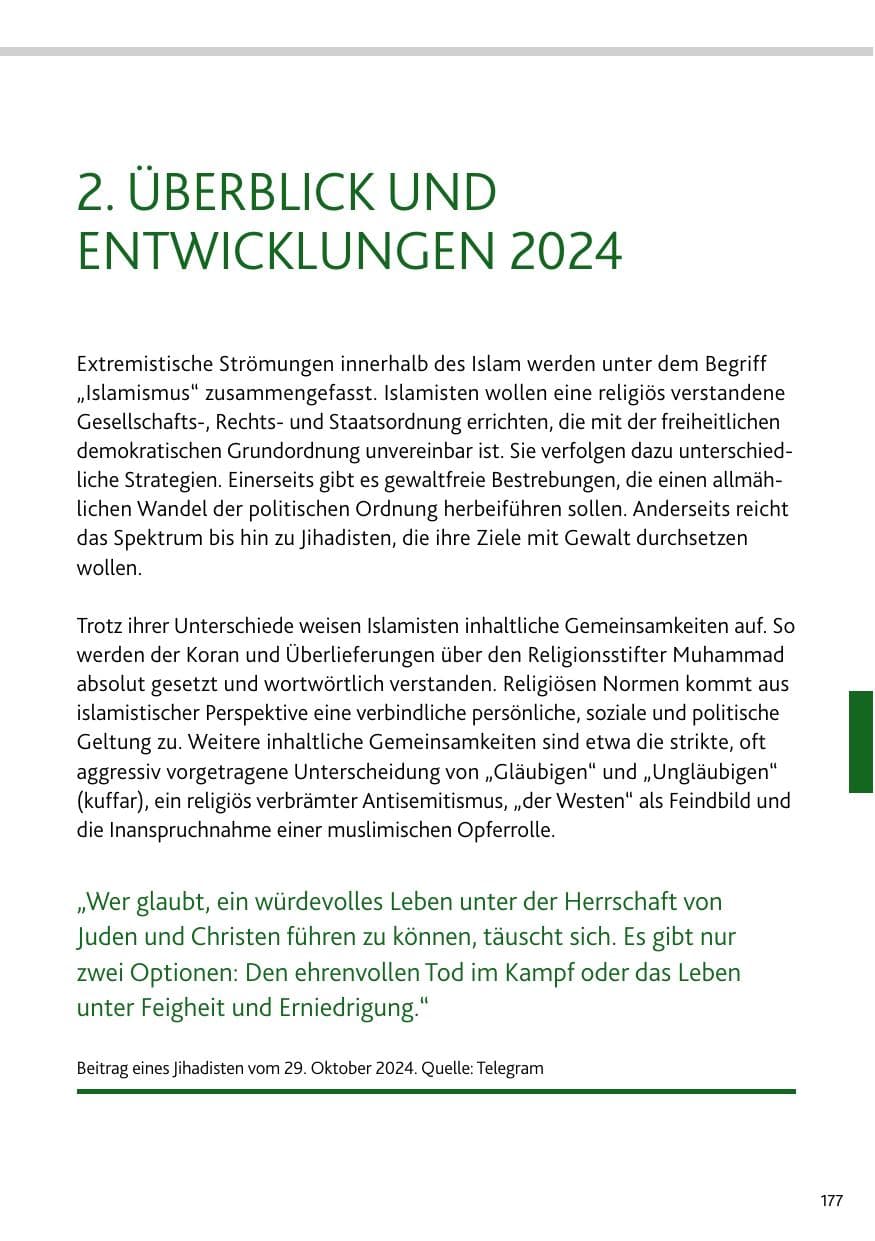 Seite 177 des Verfassungsschutzbericht 2024 Rheinland-Pfalz