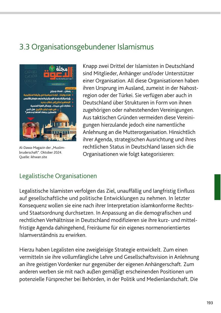 Seite 193 des Verfassungsschutzbericht 2024 Rheinland-Pfalz