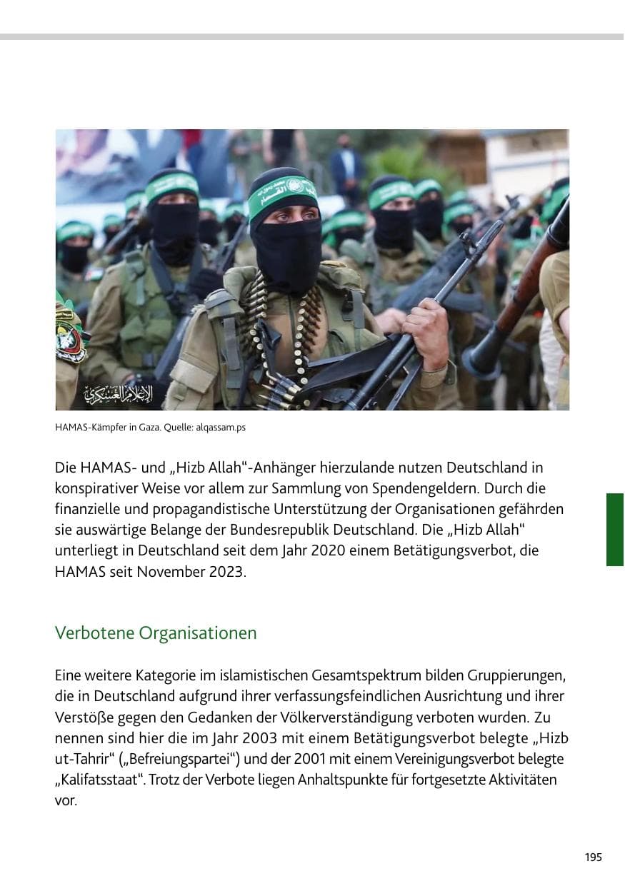 Seite 195 des Verfassungsschutzbericht 2024 Rheinland-Pfalz