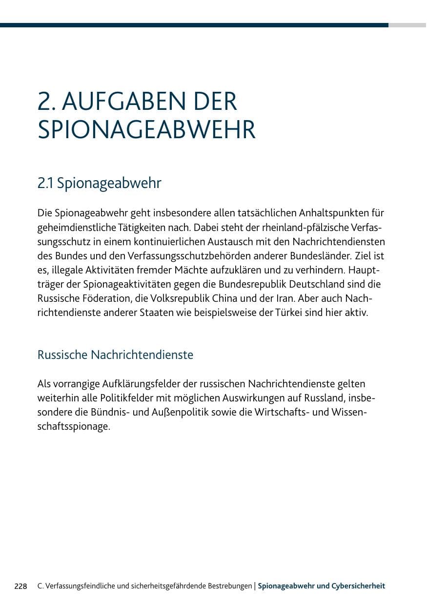 Seite 228 des Verfassungsschutzbericht 2024 Rheinland-Pfalz