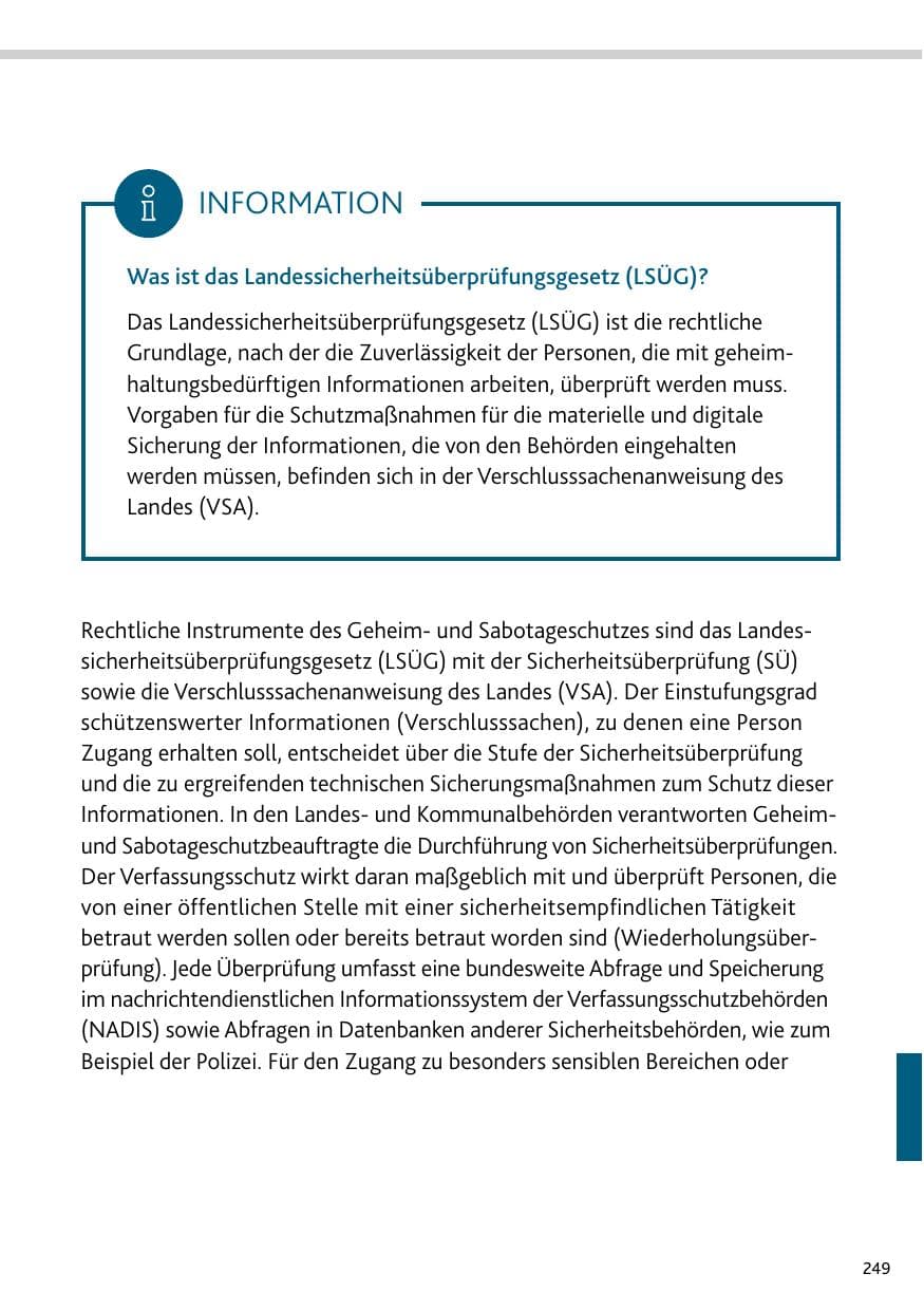 Seite 249 des Verfassungsschutzbericht 2024 Rheinland-Pfalz