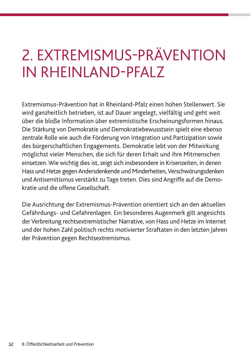 Seite 32 des Verfassungsschutzbericht 2024 Rheinland-Pfalz