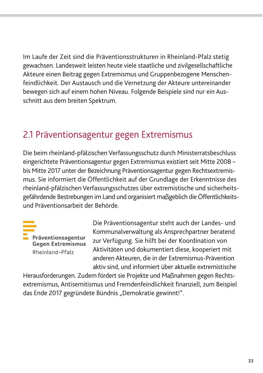 Seite 33 des Verfassungsschutzbericht 2024 Rheinland-Pfalz