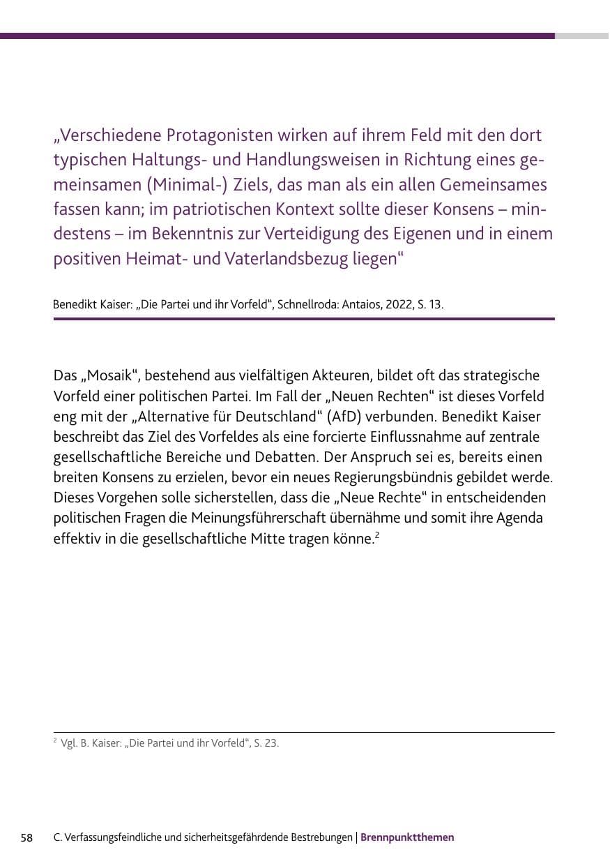 Seite 58 des Verfassungsschutzbericht 2024 Rheinland-Pfalz