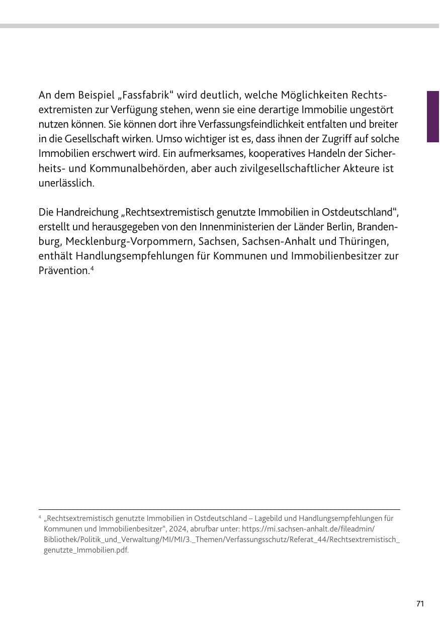 Seite 71 des Verfassungsschutzbericht 2024 Rheinland-Pfalz
