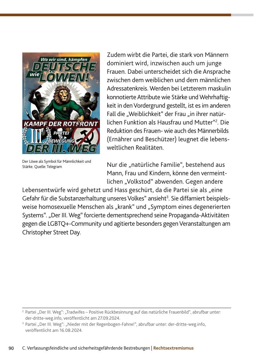 Seite 90 des Verfassungsschutzbericht 2024 Rheinland-Pfalz