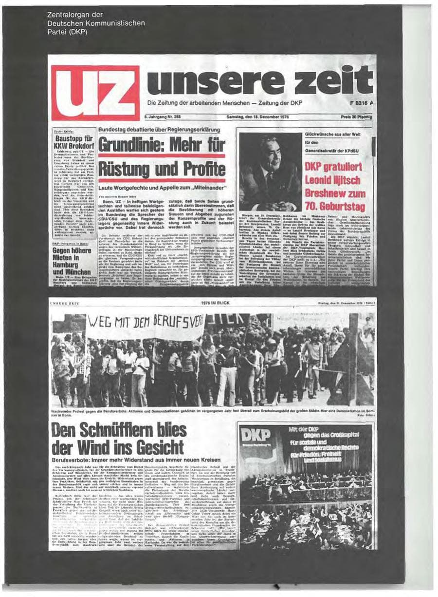 Seite 11 des Verfassungsschutzbericht 1976 Schleswig-Holstein