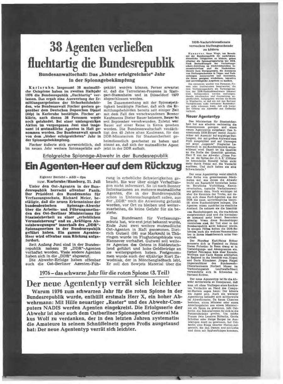 Seite 53 des Verfassungsschutzbericht 1976 Schleswig-Holstein