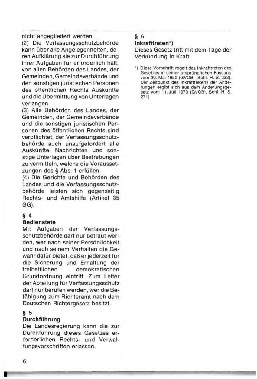 Seite 8 des Verfassungsschutzbericht 1976 Schleswig-Holstein