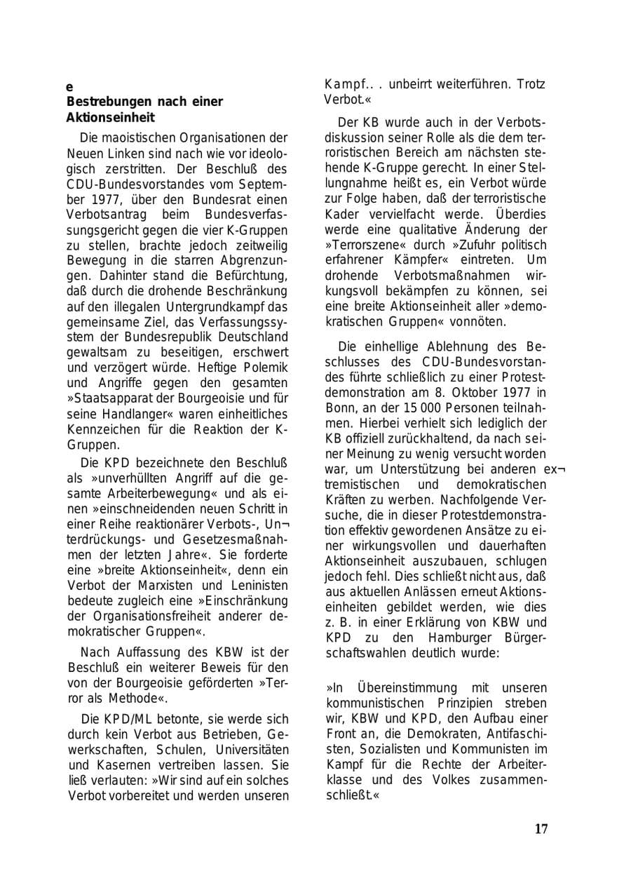 Seite 19 des Verfassungsschutzbericht 1977 Schleswig-Holstein