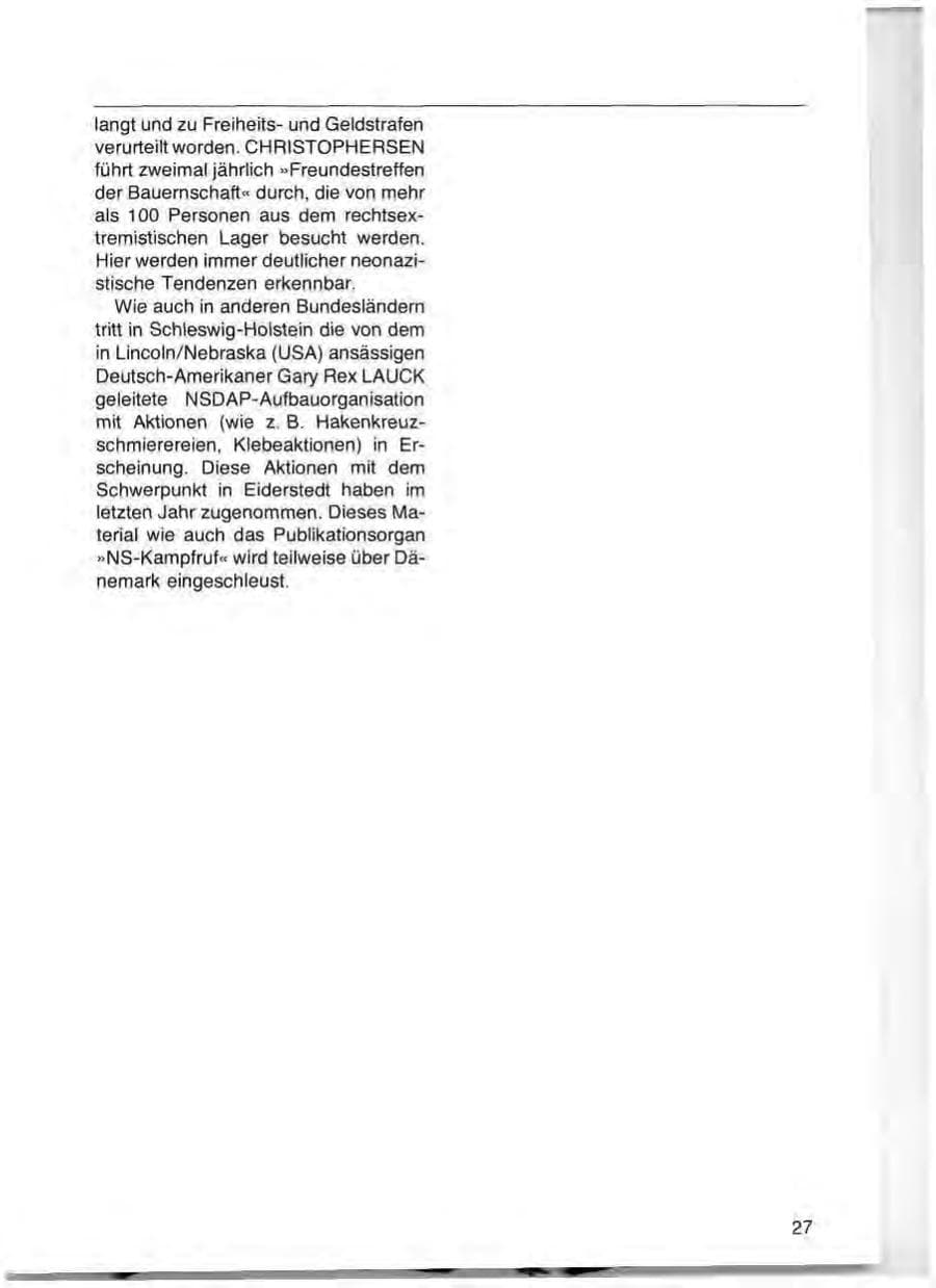 Seite 29 des Verfassungsschutzbericht 1977 Schleswig-Holstein