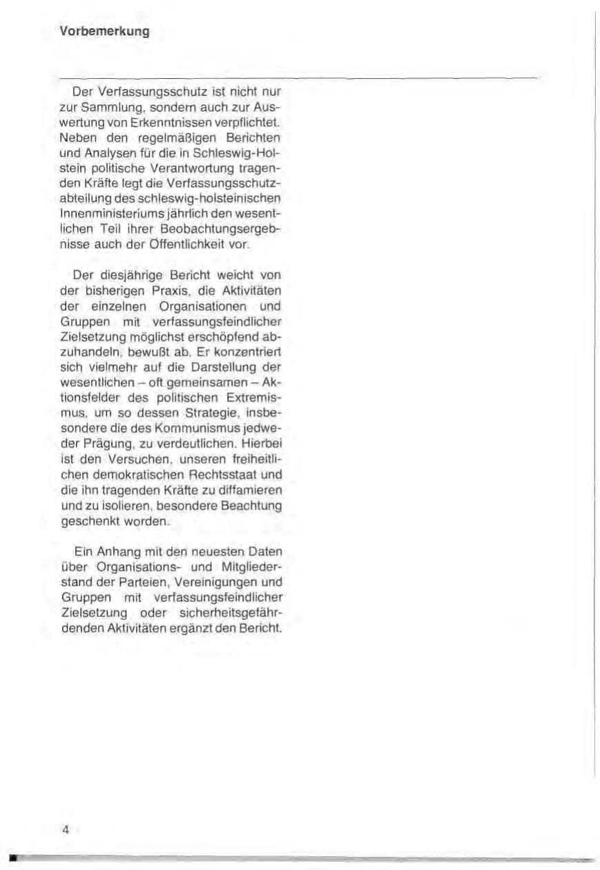 Seite 6 des Verfassungsschutzbericht 1977 Schleswig-Holstein