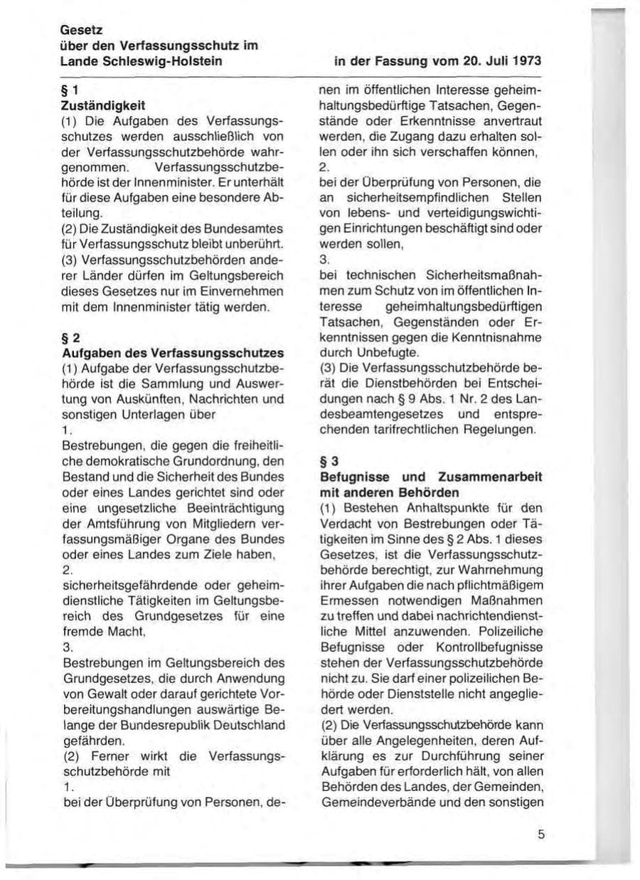Seite 7 des Verfassungsschutzbericht 1977 Schleswig-Holstein
