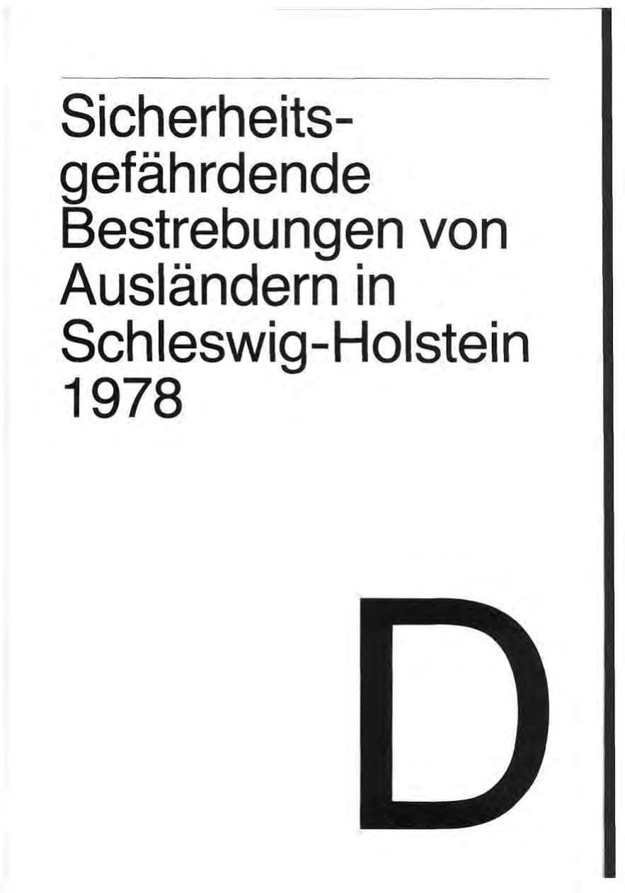Seite 39 des Verfassungsschutzbericht 1978 Schleswig-Holstein