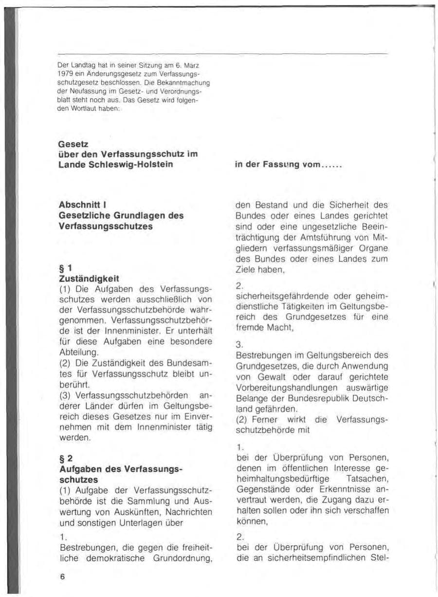 Seite 8 des Verfassungsschutzbericht 1978 Schleswig-Holstein