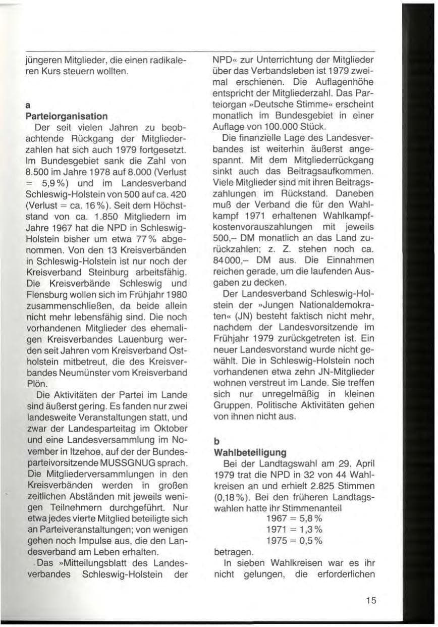 Seite 17 des Verfassungsschutzbericht 1979 Schleswig-Holstein