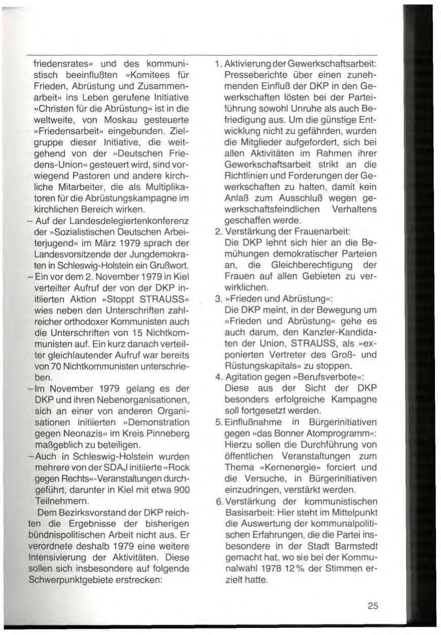 Seite 27 des Verfassungsschutzbericht 1979 Schleswig-Holstein
