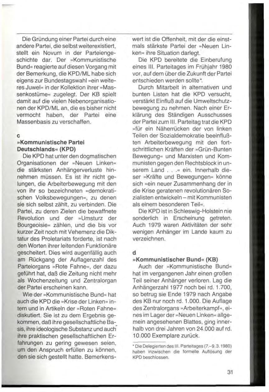 Seite 33 des Verfassungsschutzbericht 1979 Schleswig-Holstein